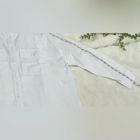 MADEWELL NWT The Signature Poplin Oversized Cotton Button-Up Shirt Size Small - Picture 10 of 10